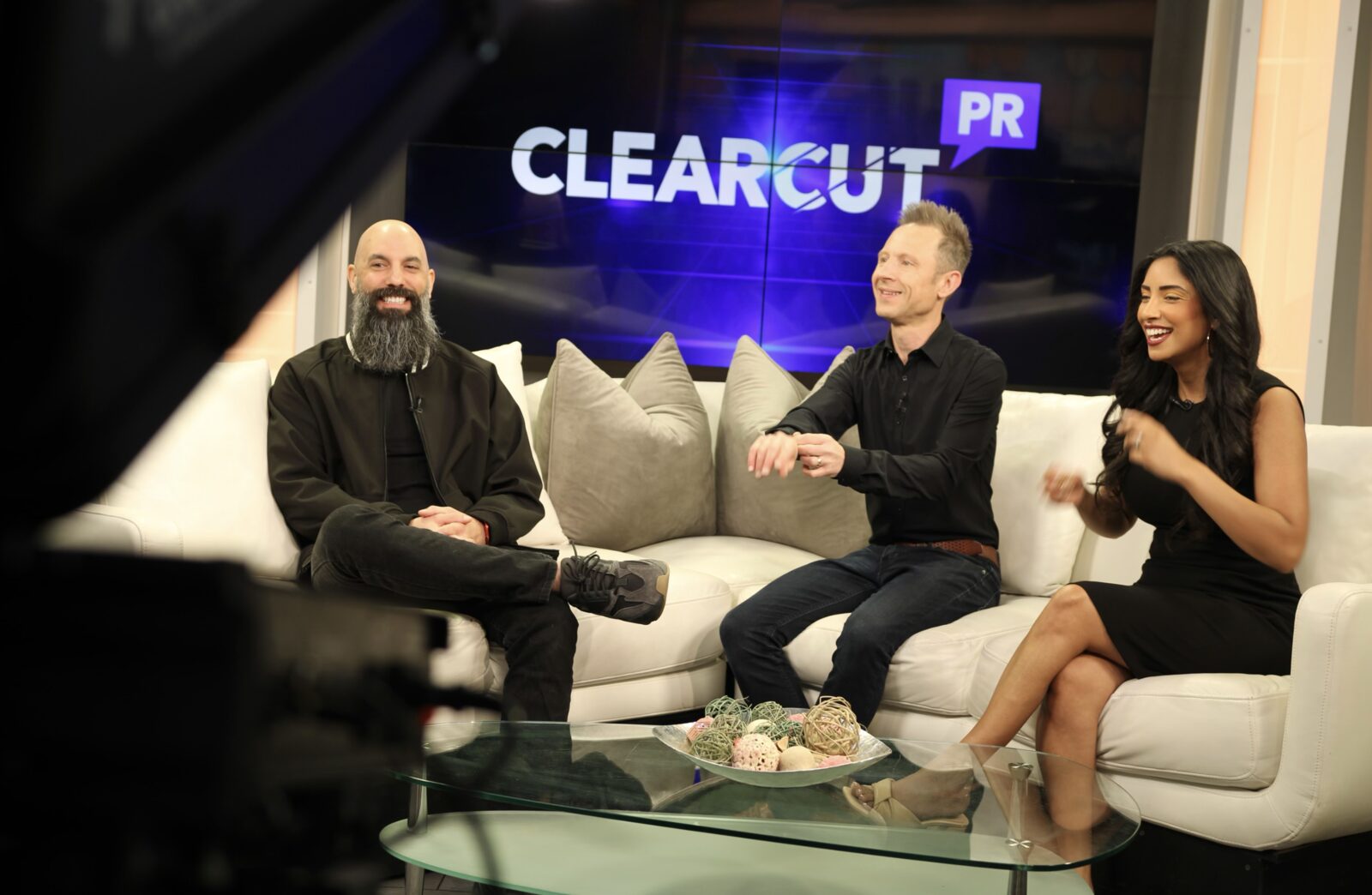 ClearCut PR team on set